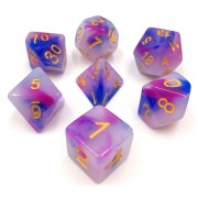 (Dark blue+purple) Jade dice set